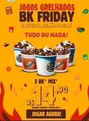 5 BK Mix de Brownie ou Ovomaltine por R$14,90