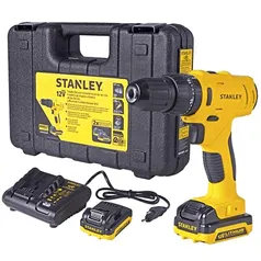 STANLEY SCH121S2K-BR Parafusadeira/Furadeira Impacto 12V com 2 Baterias e Maleta Bivolt