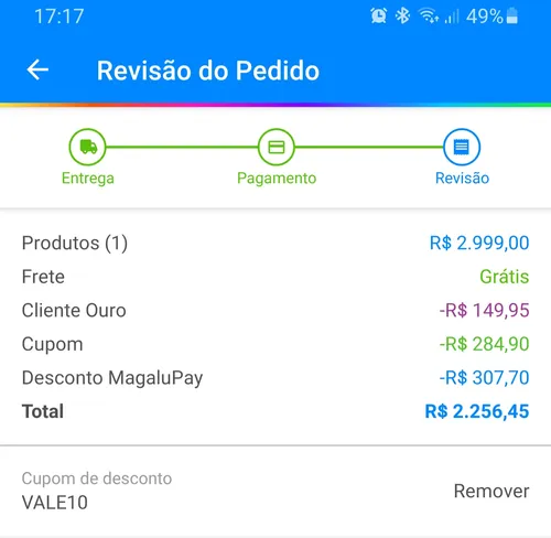 Imagem na descrição da promoção