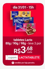 (LEVE 3) Chocolate ao leite lacta sonho de valsa 98g