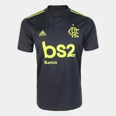 Camisa Flamengo III 19/20 s/nº Torcedor c/ Patrocínio Adidas Masculina - R$161