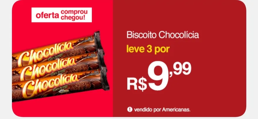 [Leve 3] Biscoito recheado chocolicia 