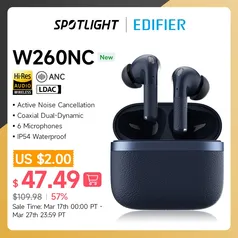 Edifier W260NC TWS Bluetooth Fone 5.3