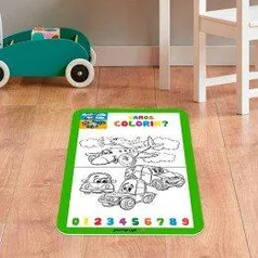 Tapete de Atividades Colorir Aviões e Carros | R$38