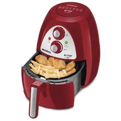 Fritadeira Air Fryer Mondial Inox Red Premium AF-14 - Vermelho / Inox - R$278