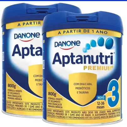 Fórmula Infantil Aptanutri Premium 3 800g | Kit com duas unidades