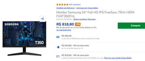 Imagem na descrição da promoção