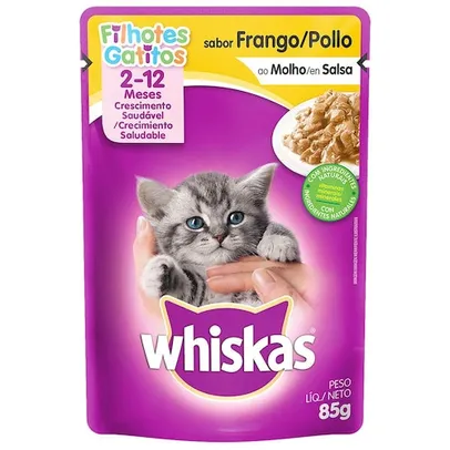 Ração Úmida para Gatos Filhotes Whiskas Frango ao Molho 85g