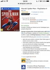 Spiderman playstation 4