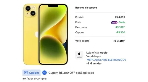 Imagem na descrição da promoção