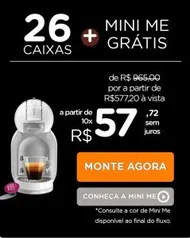 Compre 26 caixas e ganha uma máquina mini me (Dolce Gusto)