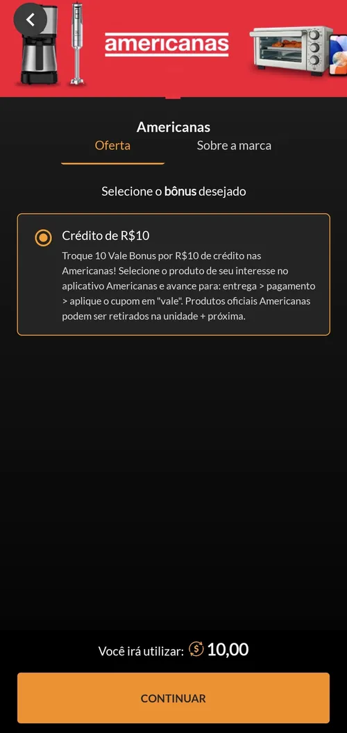 Imagem na descrição da promoção