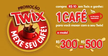 Promoção Twix mexe seu café! Concorra até R$500