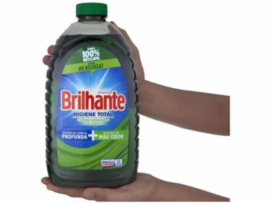 Sabão líquido Brilhante Higiene Total Roupas Brancas e Coloridas galão 3 L | R$17