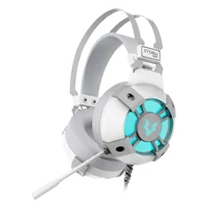 (APP) Headset Gamer Husky Storm v2, Stereo, Driver 50mm, RGB, Branco - HGMD006