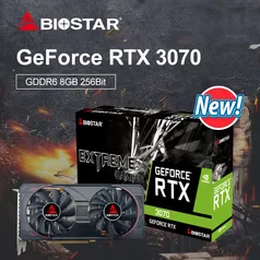 [Conta Nova R$ 2.201] Placa de Vídeo Biostar RTX3070 8GB 256Bits GDDR6 Nova