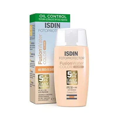 ISDIN Protetor Solar Facial Fusion Water 5 Stars Color Fps 50 – Cor Clara