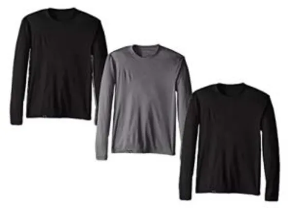 [PRIME] Kit com 3 Camisetas Proteção Solar Uv 50 Ice Tecido Gelado | R$ 130