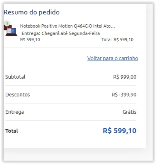 Imagem na descrição da promoção