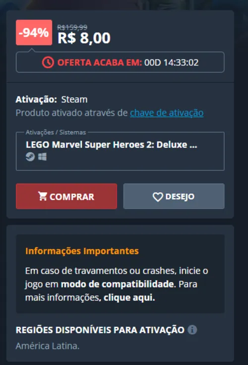 Imagem na descrição da promoção