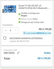 [Magalu pay] Smartv LG 4k 60 Polegadas | R$2900