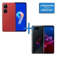 Smartphone ASUS Zenfone 9 8GB/ 128GB Sunset Red + Smartphone ASUS ROG Phone 5s 8GB/ 128GB Preto