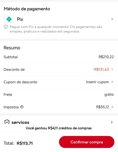 Imagem na descrição da promoção