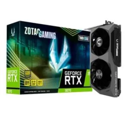 Placa de Vídeo Zotac NVIDIA GeForce RTX 3070 Twin Edge, 8GB, GDDR6 - R$4455