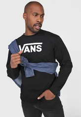 Camiseta Vans Classic Ls Preta