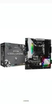 Placa-Mãe ASRock B450M Steel Legend, AMD AM4, mATX, DDR4 R$720