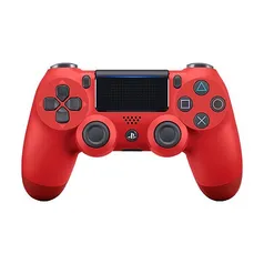 Controle Sony Dualshock 4 Magma Red sem fio (Com led frontal) - PS4