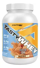 Suplemento Tasty Whey 3W Gourmet Whey Protein Adaptogen Science Pote 900g sabor Doce de Leite