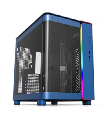 Gabinete Gamer Montech King 95, ARGB, Mid Tower, Vidro Temperado, ATX, Prussian Blue