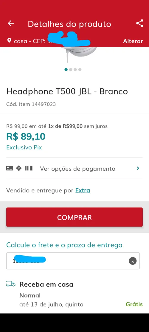 Imagem na descrição da promoção