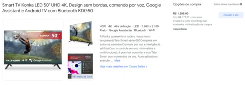 Imagem na descrição da promoção