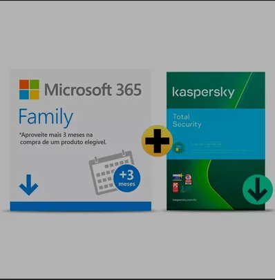 Microsoft 365 Family - Assinatura 15 meses + Kaspersky Antivírus Total