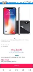 Usado: Iphone X Cinza 256gb 4G Wi-Fi