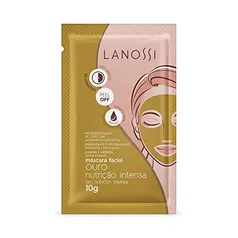 Máscara Facial Ouro Nutrição Intensa 10G, Lanossi Beauty & Care, Dourado