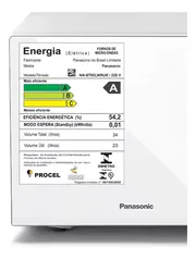 Microondas Panasonic Dupla Refeição 34l Branco - St65lwru 22