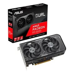 Placa de Vídeo RX 6600 8G-V3 Dual ASUS AMD Radeon