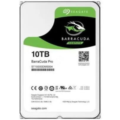 HD Seagate BarraCuda Pro, 10TB, 3.5´, SATA