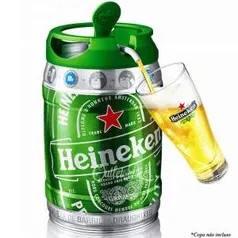 [Pão de Açúcar]Kit com 8 Cervejas HEINEKEN Barril 5 Litros R$ 37,90 UNIDADE (Frete Grátis)