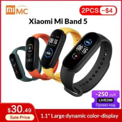 Smartband Xiaomi Mi Band 5 [Vesão Chinesa] R$ 151