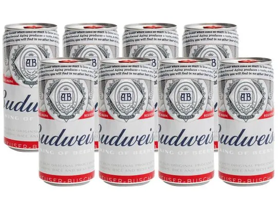 (APP) Cerveja Budweiser 269ml - 8 unidades | R$12