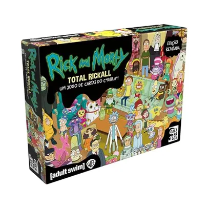 Galápagos, Rick & Morty: Total Rickall, Jogo de Tabuleiro para Amigos, 2 a 5 jogadores, 30 minutos por partida