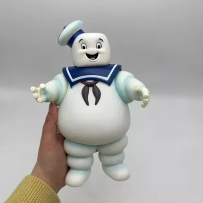 Colecionável Stay Puft 26cm, Homem Marshmallow Caça fantasmas - Action figure Boneco Ghostbusters 