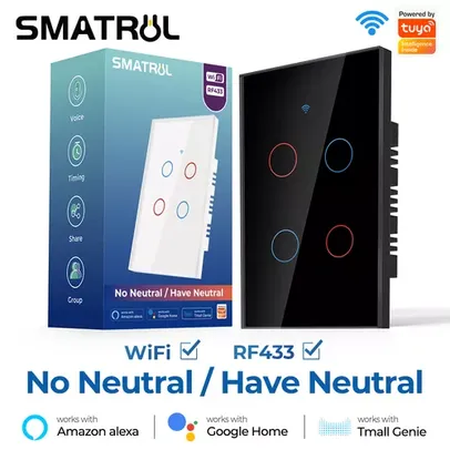 Smatrul tuya wifi interruptor de toque inteligente