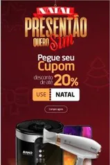 Que comecem as festas! CUPOM de Natal com até 20% OFF