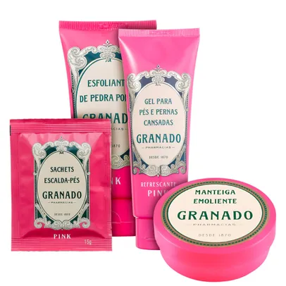 Granado Pink spa Relaxante para os Pés Kit (4 Produtos) blz