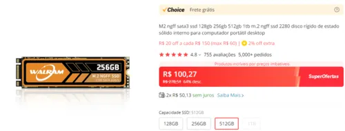 Imagem na descrição da promoção